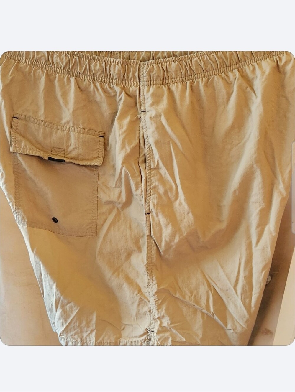 Trader Bay Khaki Mesh-Lined Cargo Mens Swim Trunks ■ Final Price■ EUC